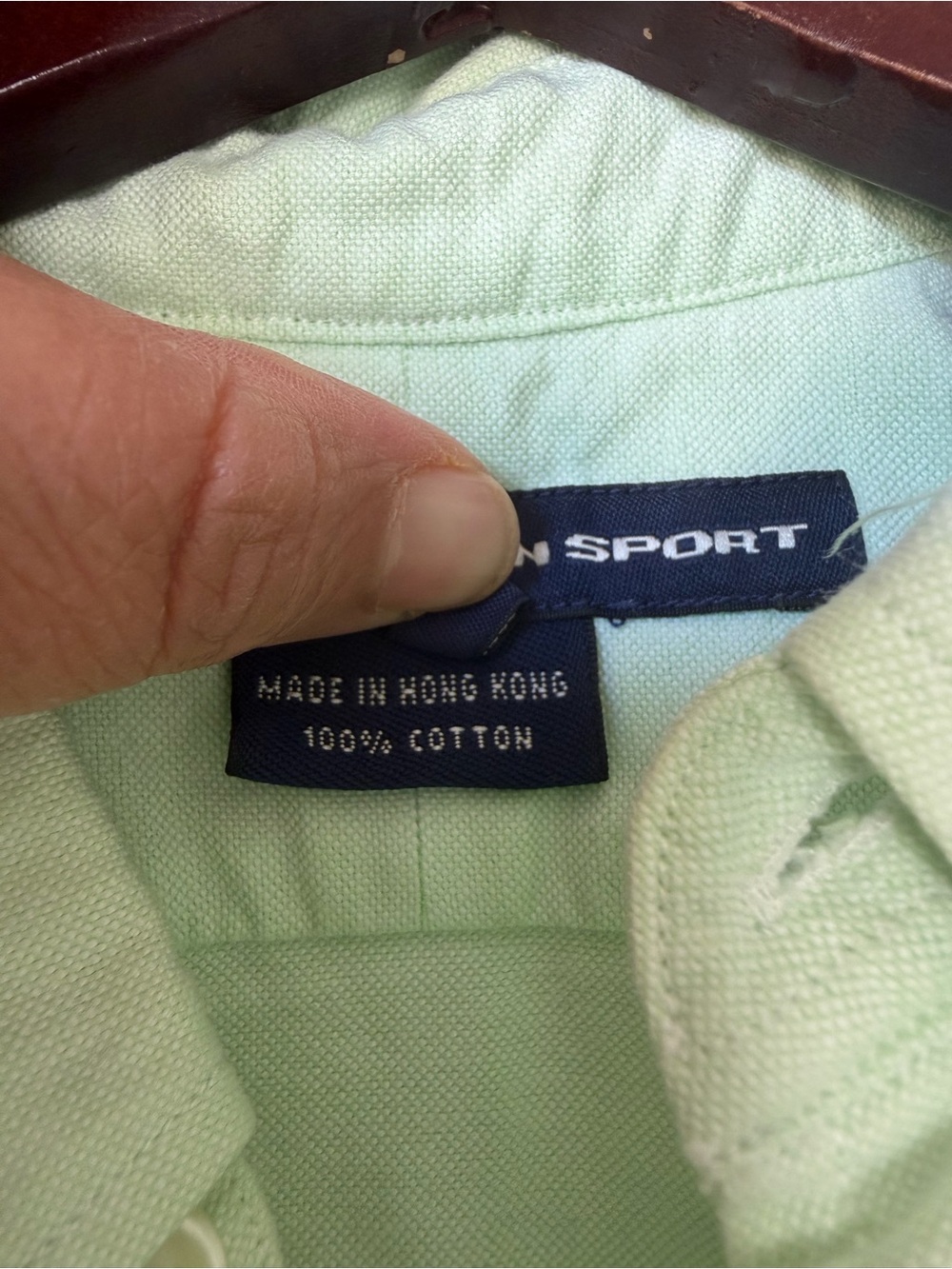 Ralph Lauren Sleeveless Button-Down Shirt in Pale Mint - Picture 5 of 6